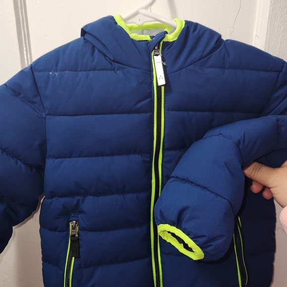 Gerry Weber Sporty Blue and Green Puffer Coat - Picture 1 of 9